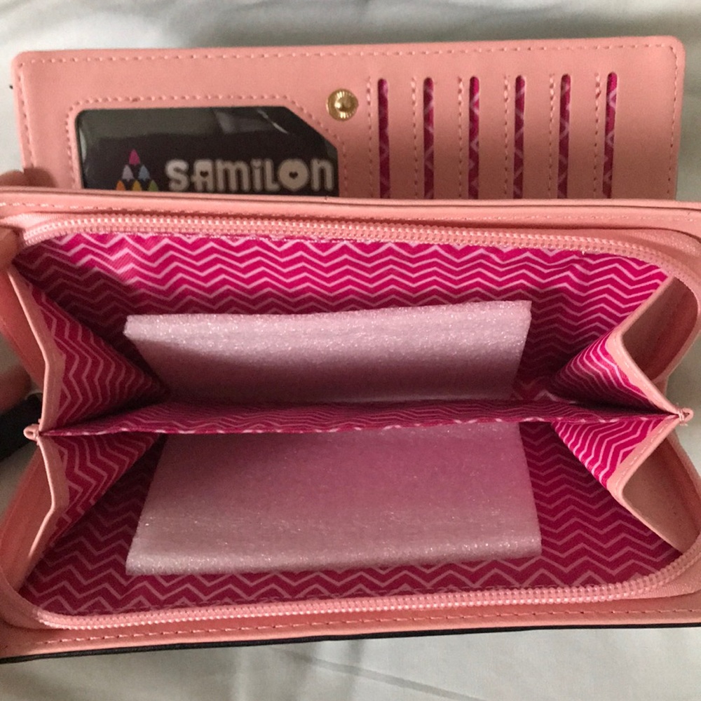 SOLD - Black and Pink Kitty Cat Wallet - Picture 4 of 6